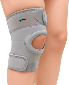 TYNOR Knee Support Sportif (Neo), Grey, Large, 1 Unit Knee Support
