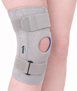 TYNOR Hinged (Neoprene), Grey, Large, 1 Unit Knee Support