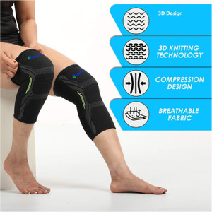JUSTIFIT 2 Pack Brace, Compression Sleeve Unisex, Running,Gym, Hiking Knee Support
