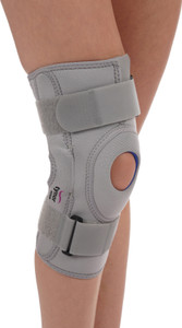 TYNOR Hinged (Neoprene), Grey, Large, 1 Unit Knee Support