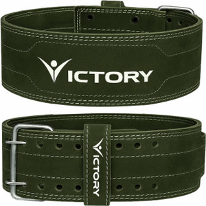 Victory 4 inch Genuine Leather Weight Lifting Belt - Image 6