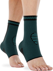 Leosportz Ankle Brace for Women & Men - 1 Pair of Ankle Support Sleeve Ankle Support