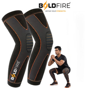 BoldFire Full Leg Sleeve, Knee Braces for Knee Pain Women & Men, Knee Compression Sleeves Knee Support