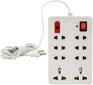R K Traders Mini Strip Power Strip Surge Protector Electric Board Multi Shoket 8 Socket Extension Boards