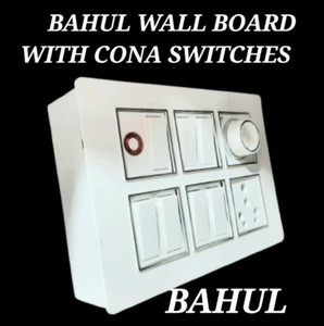 बहुल WALL MOUNT MODULAR BOARD WITH CONA SWITCHES 1 सॉकेट सर्ज रक्षक