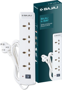 BAJAJ 4 WAY SPIKE AND SURGE GUARD 5 MTR 4  Socket Extension Boards