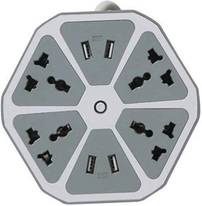 anveksha 4-USB Hexagon Power Socket 6  Socket Extension Boards