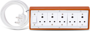 JELECTRICALS Heavy Duty Extension Board With 6A 3 PIN Plug (Style5_6M) 4  Socket Extension Boards