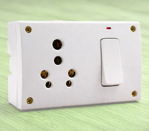HexaGear 16A Switch Board with Box Heavy Duty for AC Fridge Washing ...