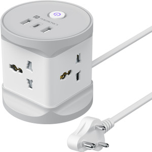 Portronics Power Plate 9 Pro,2500W 7-in-1 Charging Station,Universal Sockets,USB-A & Type-C 4  Socket Extension Boards