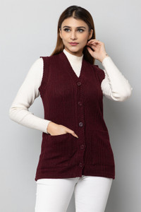 hifzaa Solid V Neck Casual Women Multicolor Sweater