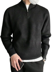 ColorChakra Men Black High Neck Sweater - Image 5