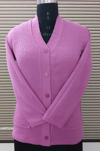 S.L. Madhok Solid V Neck Casual Women Pink Sweater