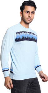 Grand Line Striped Round Neck Casual Men Multicolor Sweater