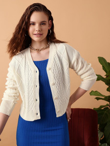 STREET9 Solid Casual Women White Sweater