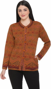 aarbee Woven Round Neck Casual Women Multicolor Sweater