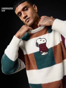 The Souled Store Men White Sweater - Image 1