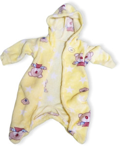 Merveyee Romper For Baby Boys & Baby Girls Casual Colorblock Wool Blend