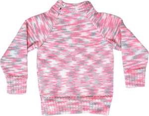 Siya Fashion Self Design Casual Baby Boys Reversible Pink Sweater