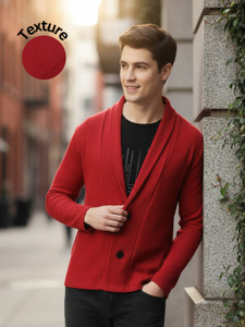 RIGO Self Design Casual Men Maroon Sweater