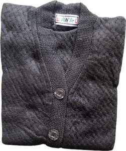 Ukart Solid V Neck Casual Women Black Sweater