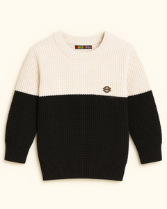 Kuchipoo Printed Round Neck Casual Boys Multicolor Sweater