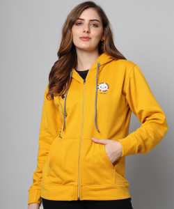 WEARSPOT Printed Hooded Neck Casual Women Multicolor Sweater
