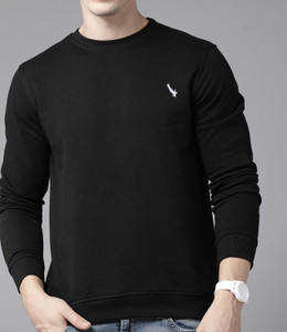 GYRFALCON Full Sleeve Solid Men Sweatshirt