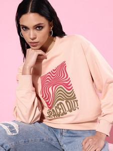 Roadster Full Sleeve Solid Women Sweatshirt