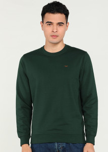 PARK AVENUE Full Sleeve Solid Men Sweatshirt