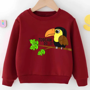 FASTCRY Full Sleeve Animal Print Baby Boys & Baby Girls Sweatshirt