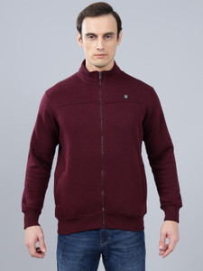 CANTABIL Full Sleeve Solid Men Sweatshirt