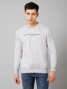 CANTABIL Full Sleeve Solid Men Sweatshirt
