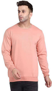 INKKR Full Sleeve Solid Men Sweatshirt