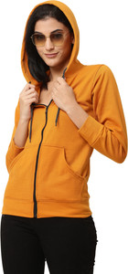 RRAVAYKI Full Sleeve Solid Women Sweatshirt