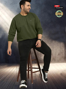 Triptee Full Sleeve Solid Men Sweatshirt