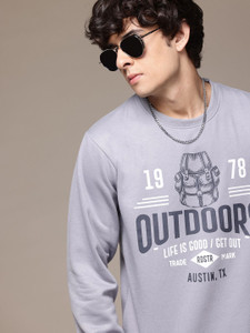 Roadster Full Sleeve Printed Men Sweatshirt