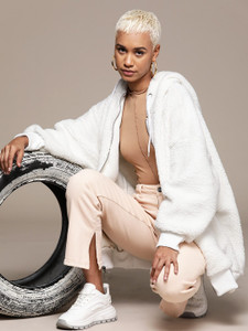 Roadster Full Sleeve Solid Women Sweatshirt