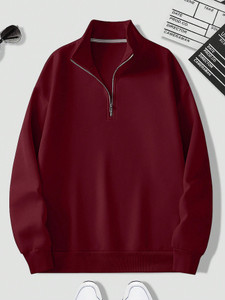 Stockton Full Sleeve Solid Men Sweatshirt