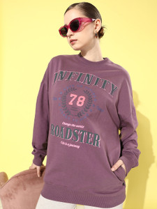 Roadster Full Sleeve Printed Women Sweatshirt
