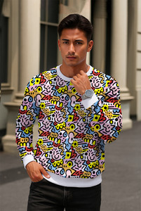 BEING WANTED Full Sleeve Printed Men Sweatshirt