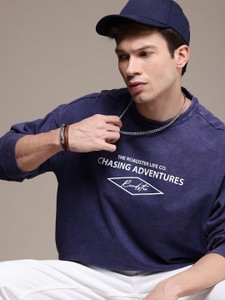Roadster Men Full Sleeve Printed Sweatshirt - Image 6