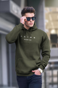 BEING WANTED Full Sleeve Printed Men Sweatshirt