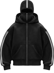 Meerza Full Sleeve Striped Men & Women Sweatshirt