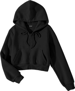 FUNKY MONKEY Full Sleeve Solid Girls Sweatshirt