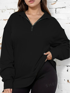Kintu Parantu Full Sleeve Solid Women Sweatshirt