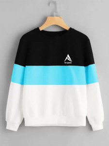 Kroptee Colorblock Men Round Neck Multicolor T-Shirt