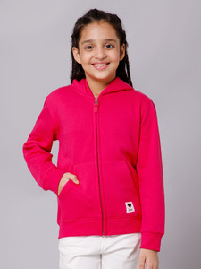 एलन जोन्स लड़कियों के लिए फुल स्लीव सॉलिड स्वेट-शर्ट