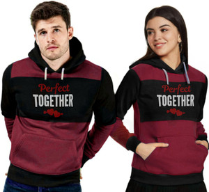 Twinny Zone Full Sleeve Solid Couple Sweatshirt