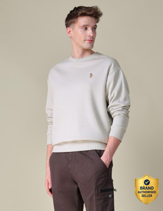 U.S. Polo Assn. Denim Co. Full Sleeve Solid Men Sweatshirt, Blue - Image 5